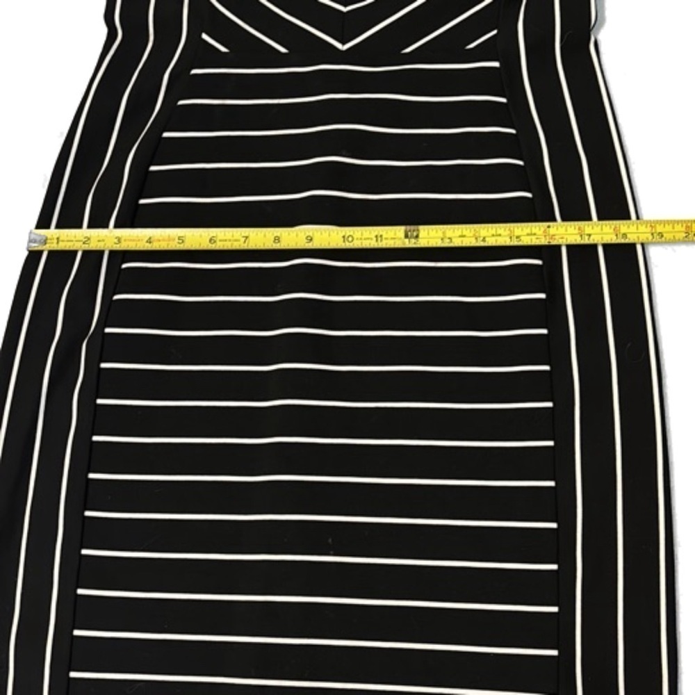 Bold Elements Bodycom Dress, Size L, Black & White Stripes - Picture 9 of 10
